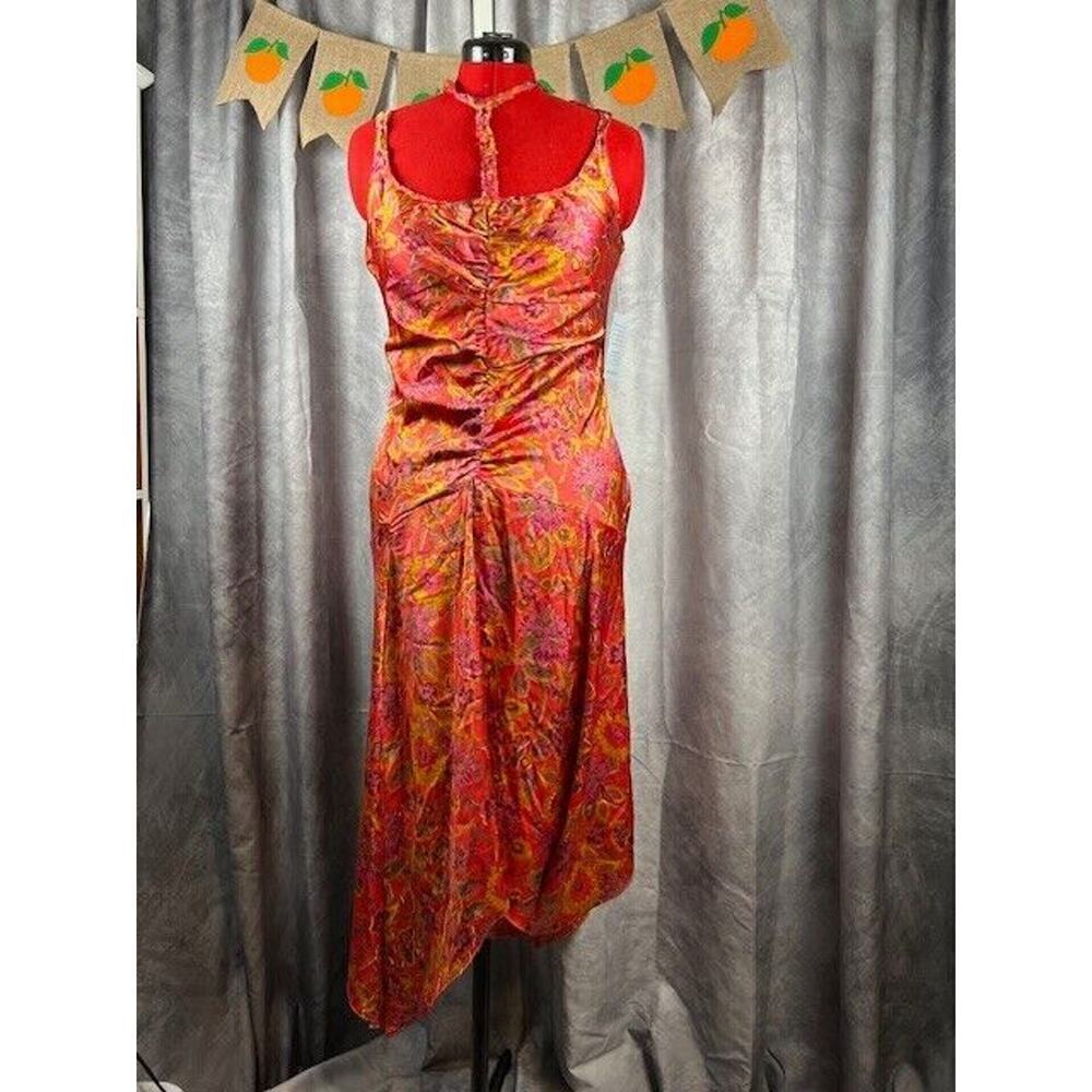 MELLODAY Halter Floral Print Dress Size L - Picture 1 of 9